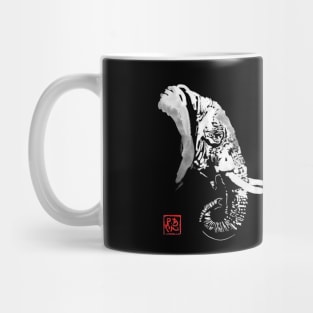 elephant in black Mug